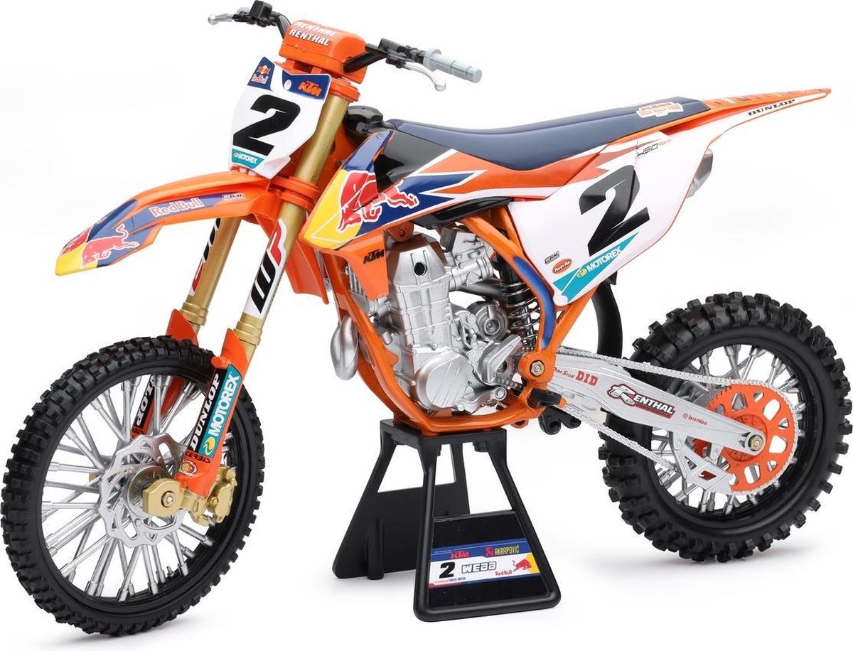 New Ray Cooper Webb Red Bull KTM SXF450 Mini Crossmotor 1/6 Schaalmodel