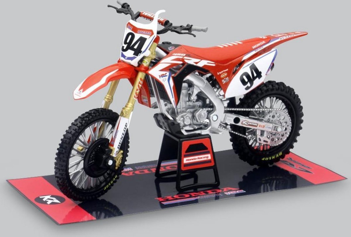 New Ray Ken Roczen Honda CRF450R Mini Crossmotor 1/12 Schaalmodel