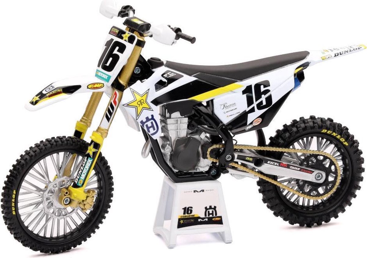 New-Ray Zach Osborne Rockstar Energy Husqvarna FCF450 Replica Mini Crossmotor 1/12 Schaalmodel