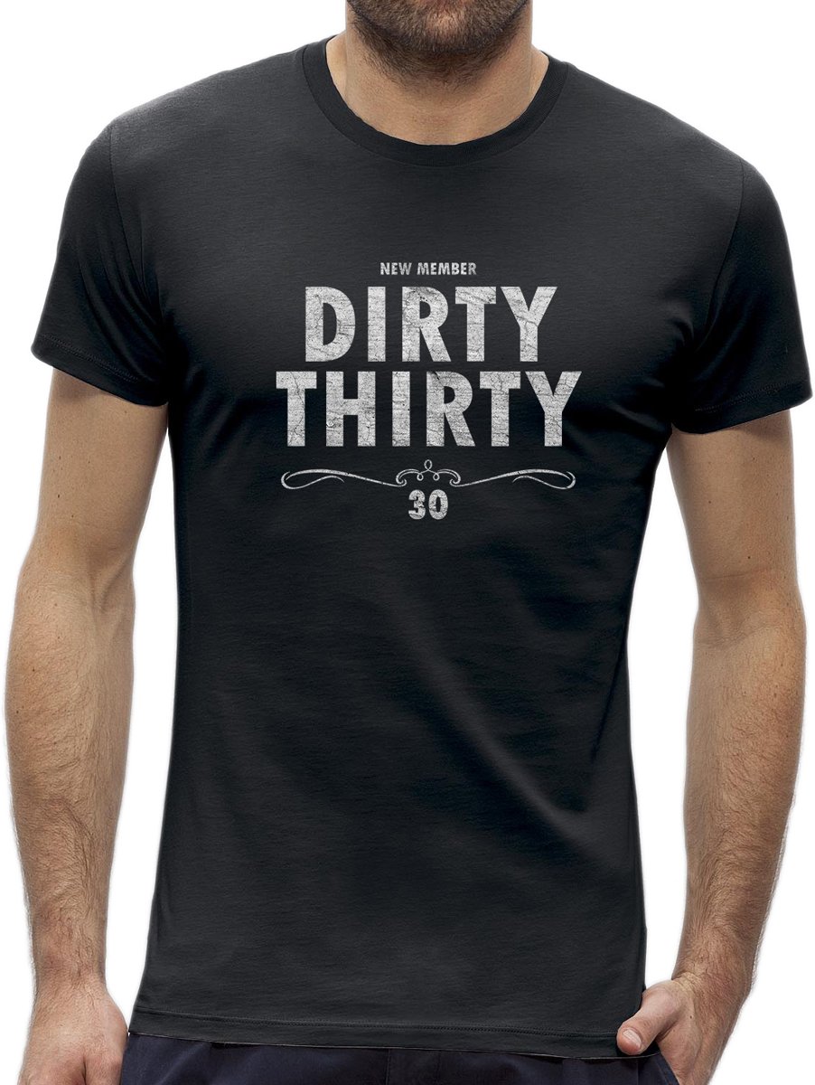 Dirty Thirty - Leeftijd 30 jaar t-shirt  / kado tip / heren maat XXXL / origineel verjaardags cadeau