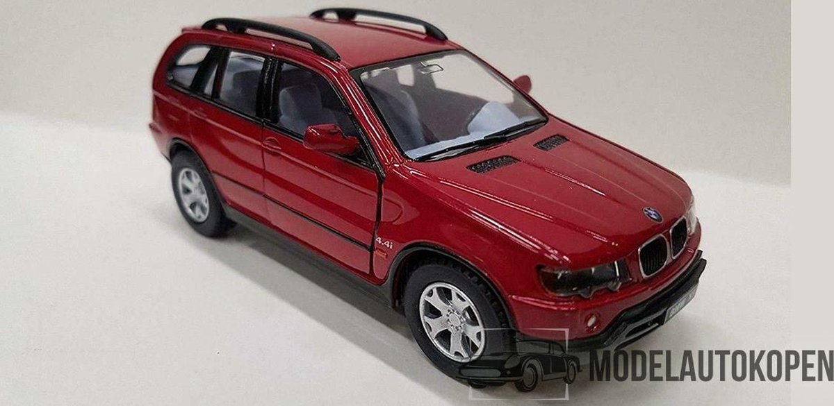 BMW X5 (Rood) 1/32 NewRay - Modelauto - Schaalmodel - Model auto - Miniatuurautos - Miniatuurauto