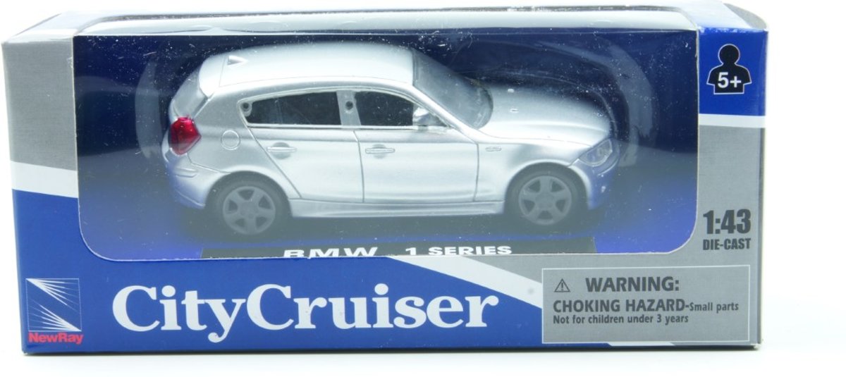 New Ray BMW 1-Serie 2004 Zilver 1/43