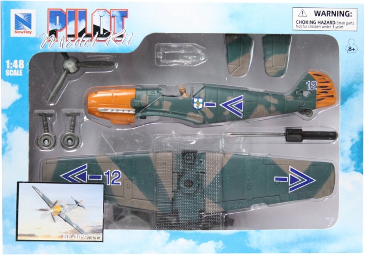 Newray 1:48 vliegtuig kit bf-109