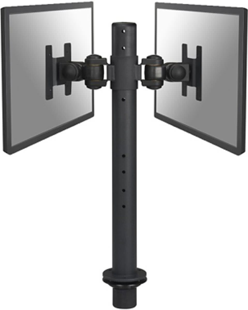 NewStar FPMA-D050D - Draaibare monitorarm - Geschikt voor 2 schermen van 10 t/m 30 inch - Zwart