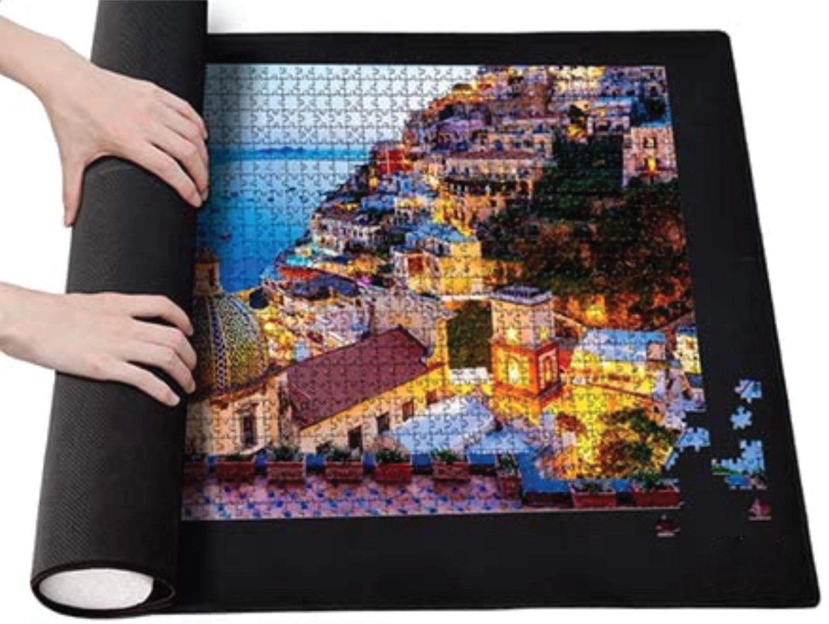 Nextgadgets Puzzelmat voor Legpuzzel - 2 in 1 Puzzelkleed en Puzzel Opbergsysteem - Geschikt voor Puzzels 500 Stukjes, 1000 Stukjes, 1500 Stukjes - Voor Kinderen en Volwassenen - Inclusief Kartonnen Puzzelrol