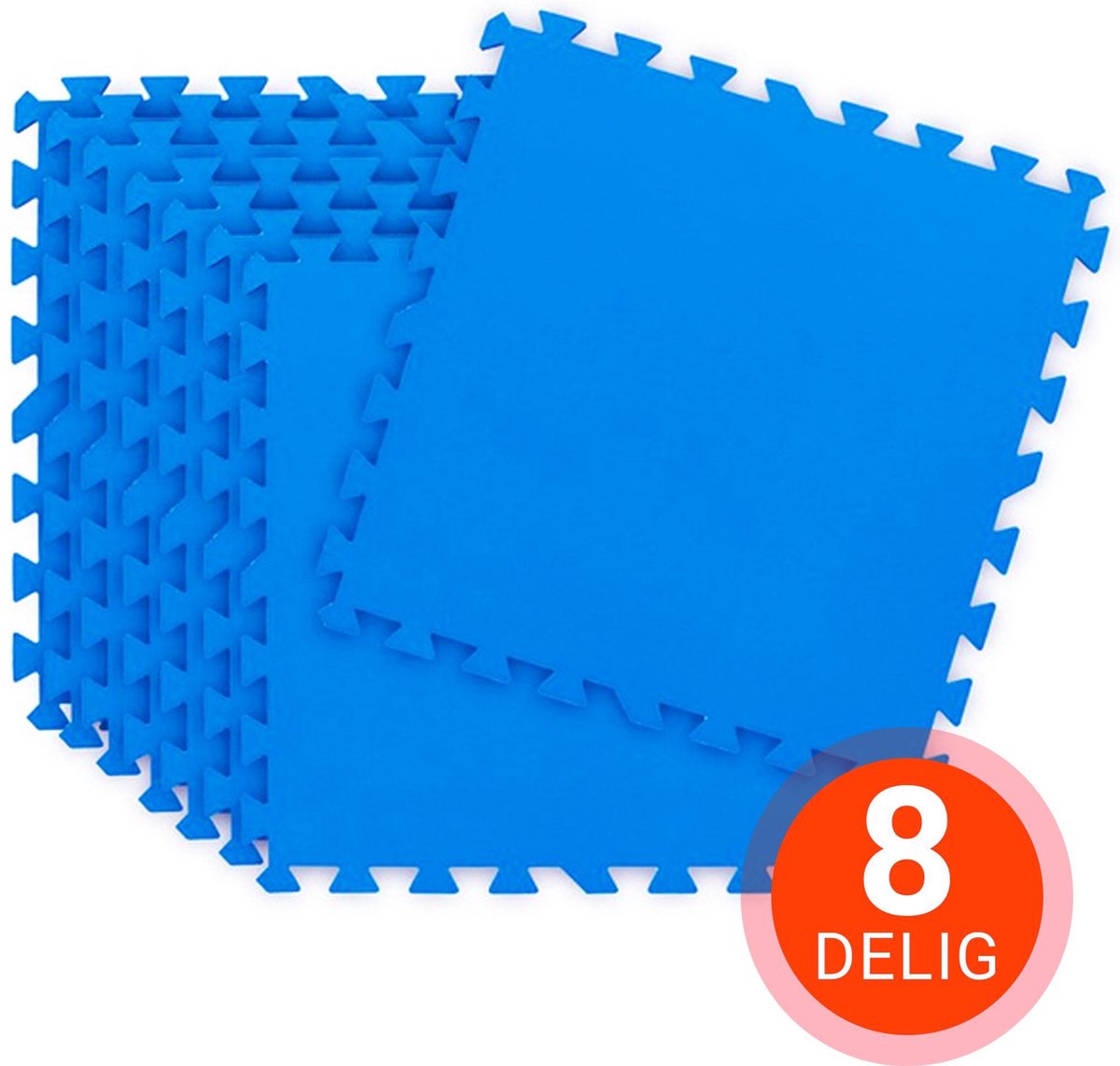 Nibor® Zwembad tegels Ondervloer zwembad Grondzeil zwembad - Zwembad ondergrond - Puzzelmat - Speelmat - Yoga mat - Ondertapijt zwembad - Fitness mat anti slip - Set van 8 stuks