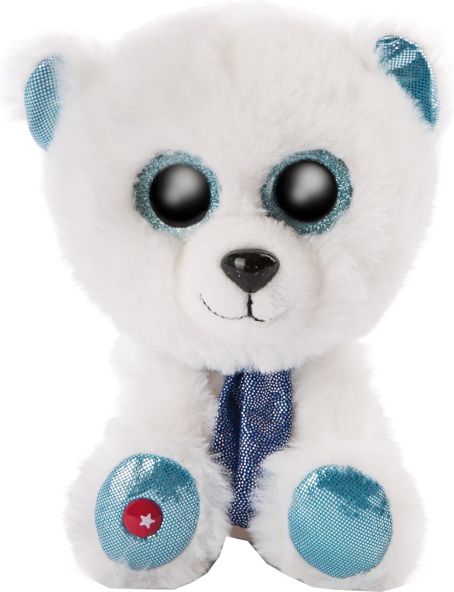 Nici Knuffel Benjie Ijsbeer Junior 15 Cm Pluche/polyester Wit