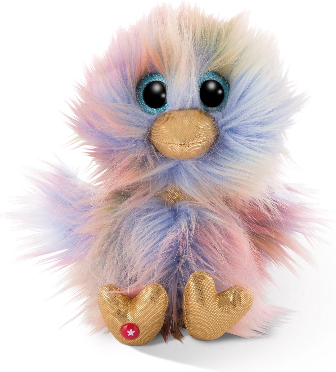 Nici Knuffel Glubschis Struisvogel Junior 15 Cm Pluche Goud