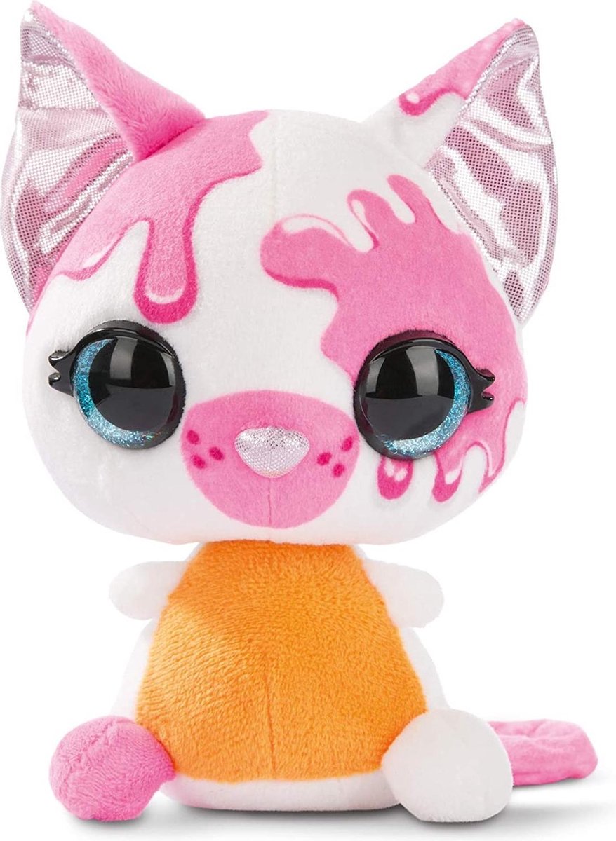 Nici Knuffel Kat Junior 16 Cm Pluche Roze/oranje