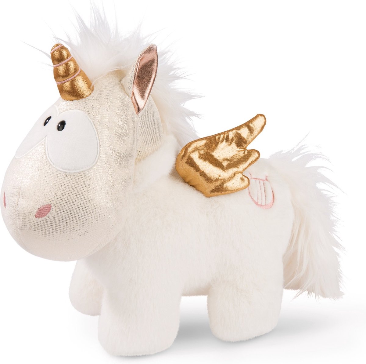 Nici Knuffel Unicorn Angel Junior 32 Cm Pluche Roze/goud