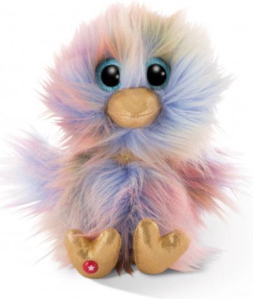 knuffel Glubschis struisvogel junior 15 cm pluche goud