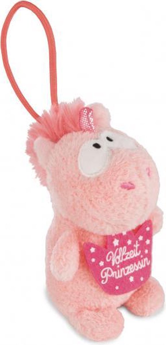 knuffel Unicorn Merry junior pluche 8 cm roze