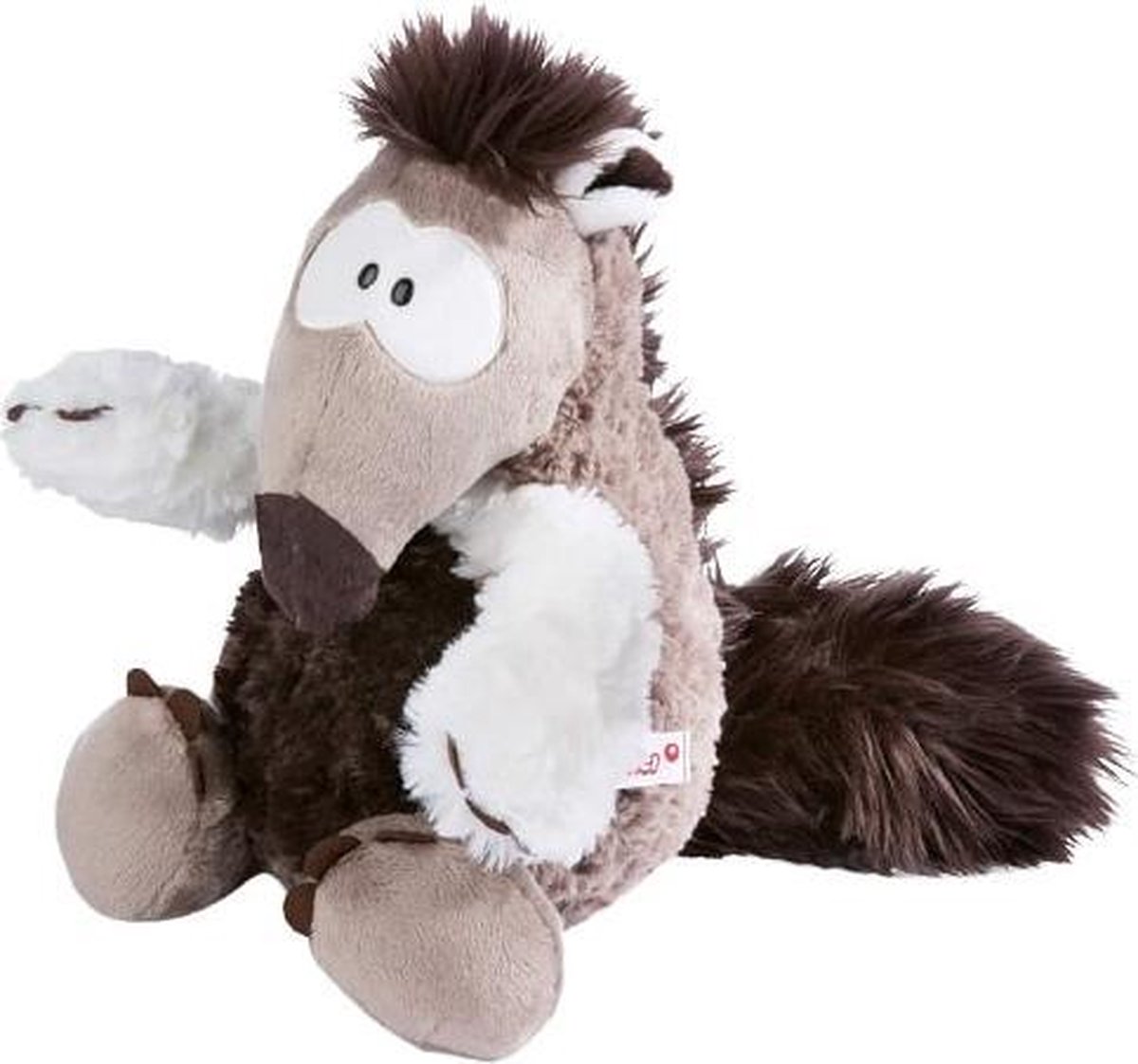 knuffel miereneter Anita junior 25 cm pluche bruin/wit