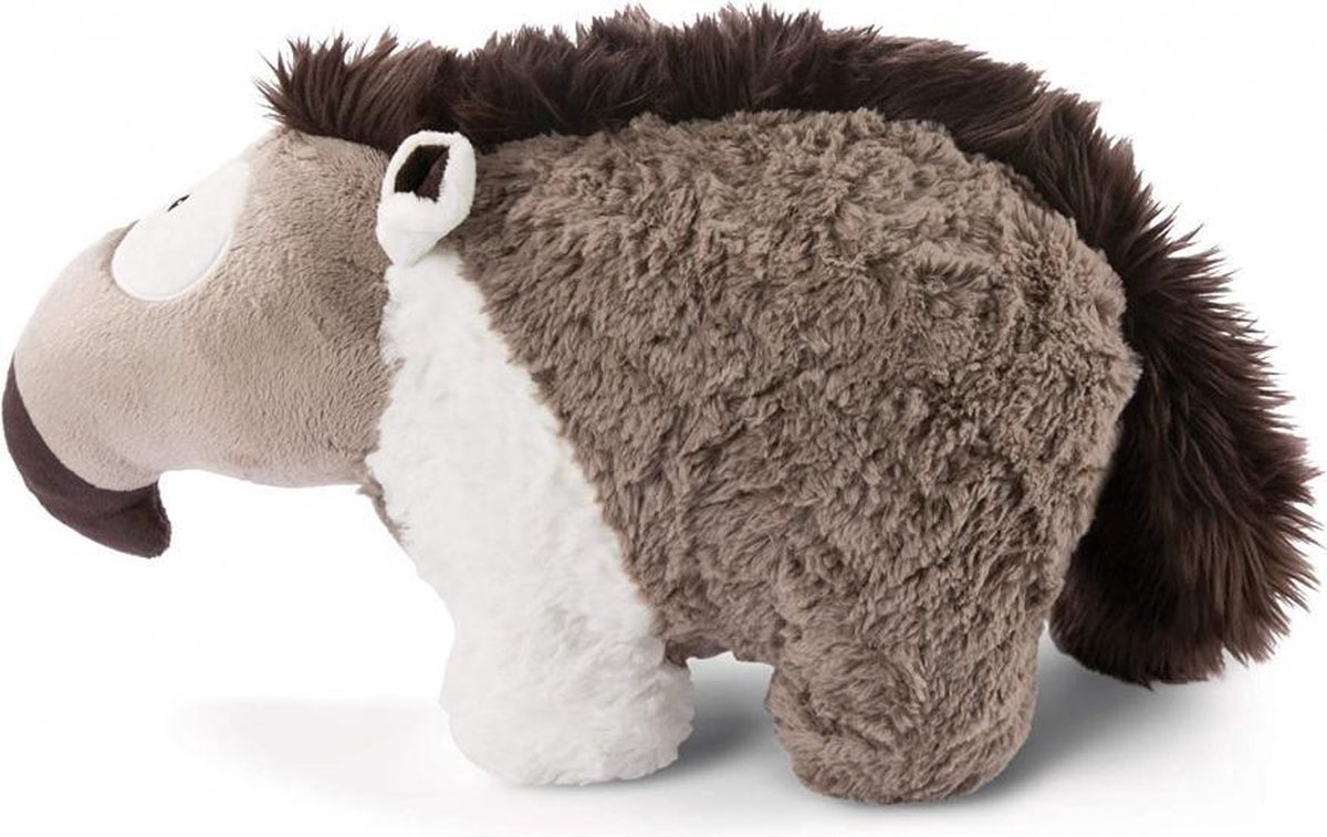 knuffel miereneter Anita junior 40 cm pluche wit/bruin