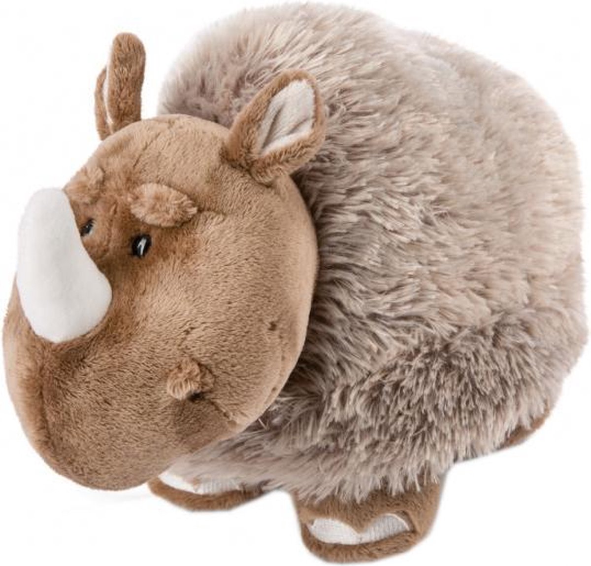 knuffelneushoorn Ellinor junior 17 cm pluche bruin