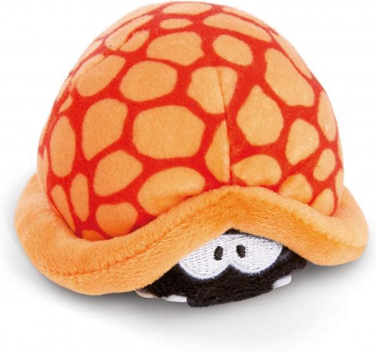 schildpad Helmut pull-back junior 11 cm pluche oranje