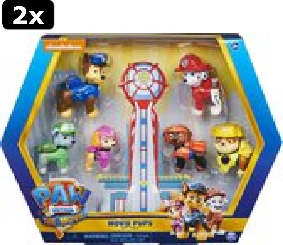 2x Paw Patrol - The Movie Hero Pups Giftset 6pack