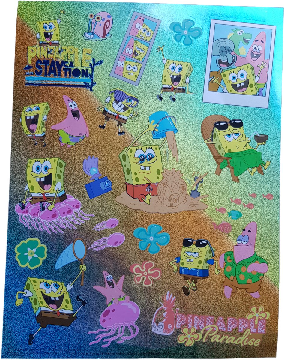 Glitter stickers Spongebob Squerepants