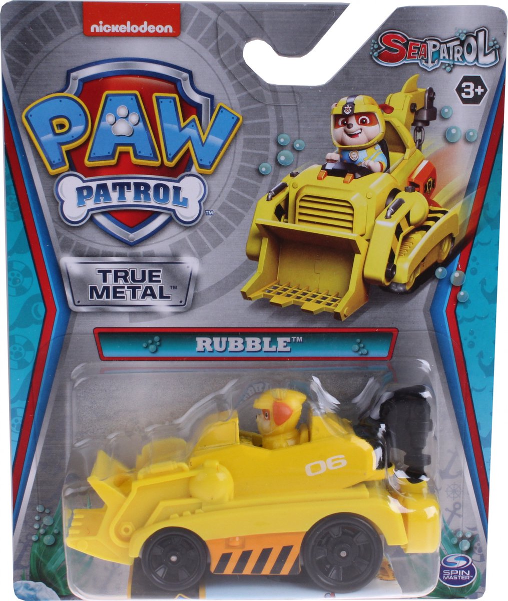 Nickelodeon Actievoertuig Paw Patrol Sea Patrol Rubble Geel