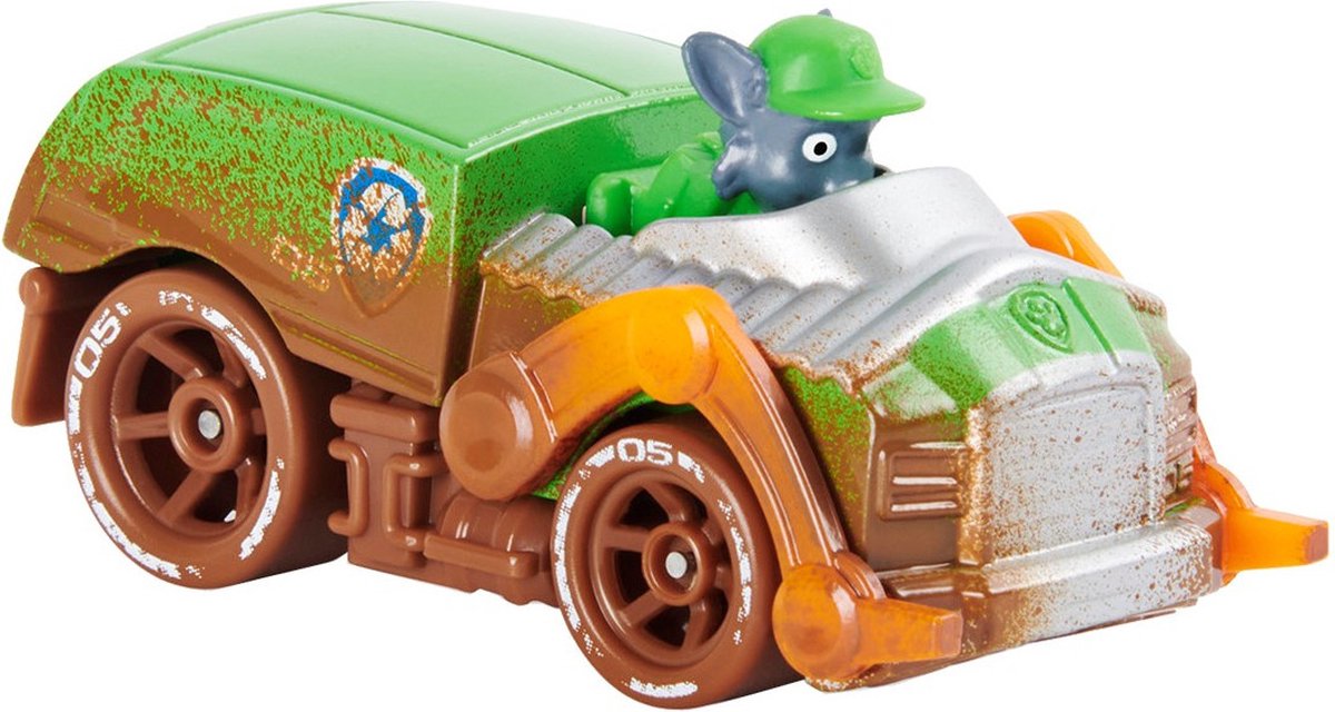 Nickelodeon Auto Paw Patrol Rocky Off-road Mud Staal Groen