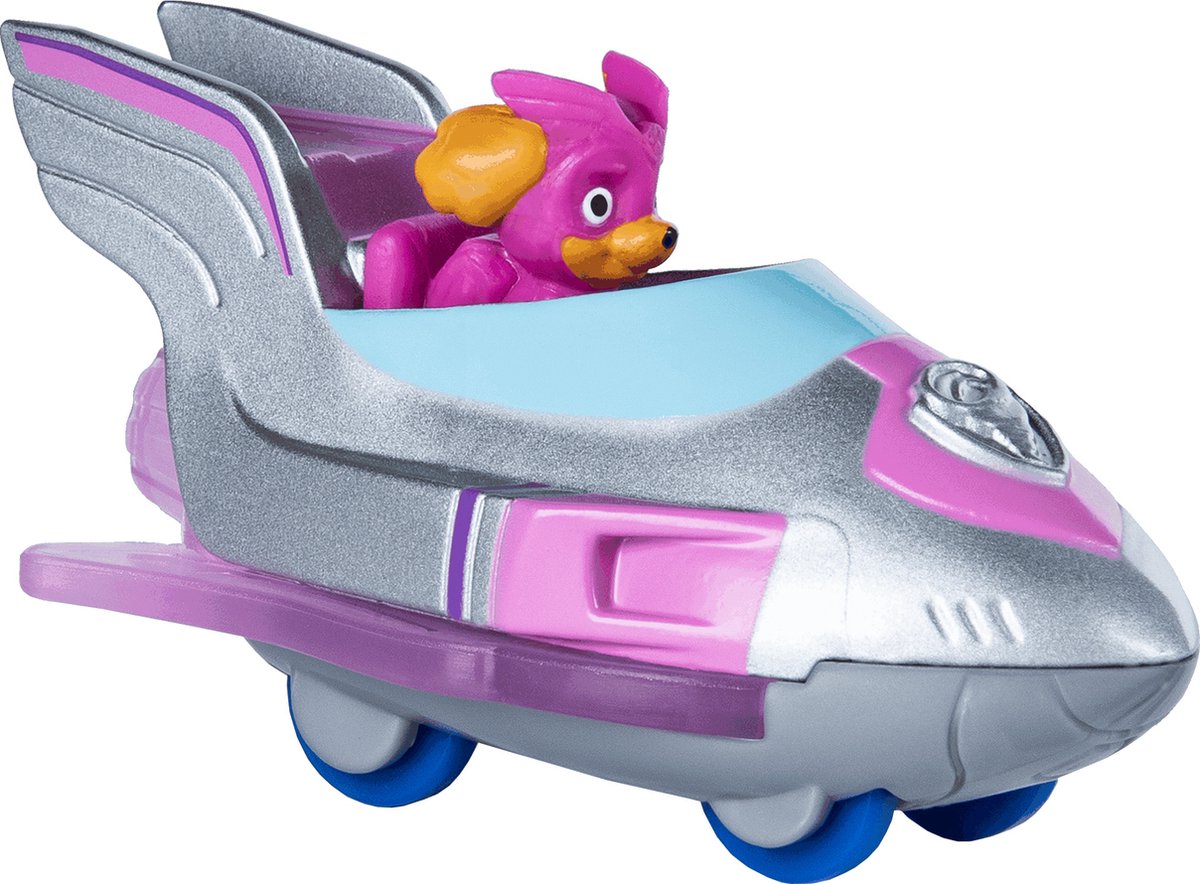 Nickelodeon Auto Paw Patrol Skye Junior Staal Roze/zilver