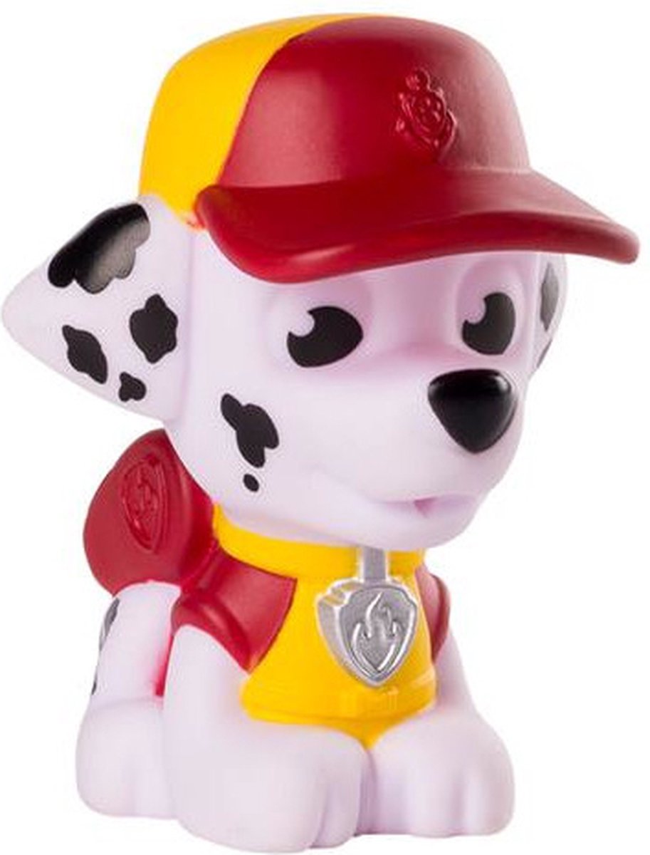 Nickelodeon Badspeelgoed Paw Patrol Marshall 12 Cm Wit/rood