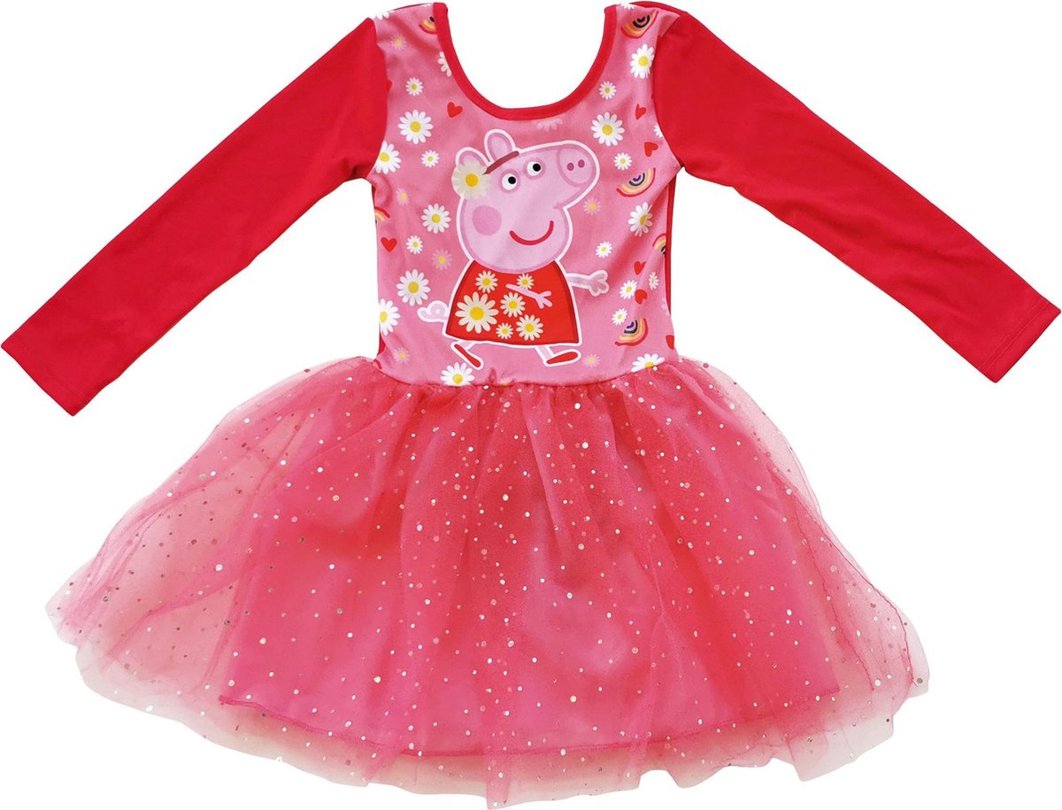 Nickelodeon Balletpakje Peppa Pig Meisjes Polyester Lichtroze Mt 116