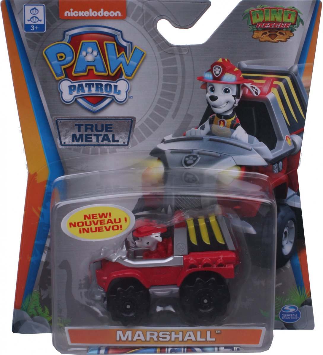 Nickelodeon Bandweerauto Paw Patrol Marshall Dino Rescue Rood