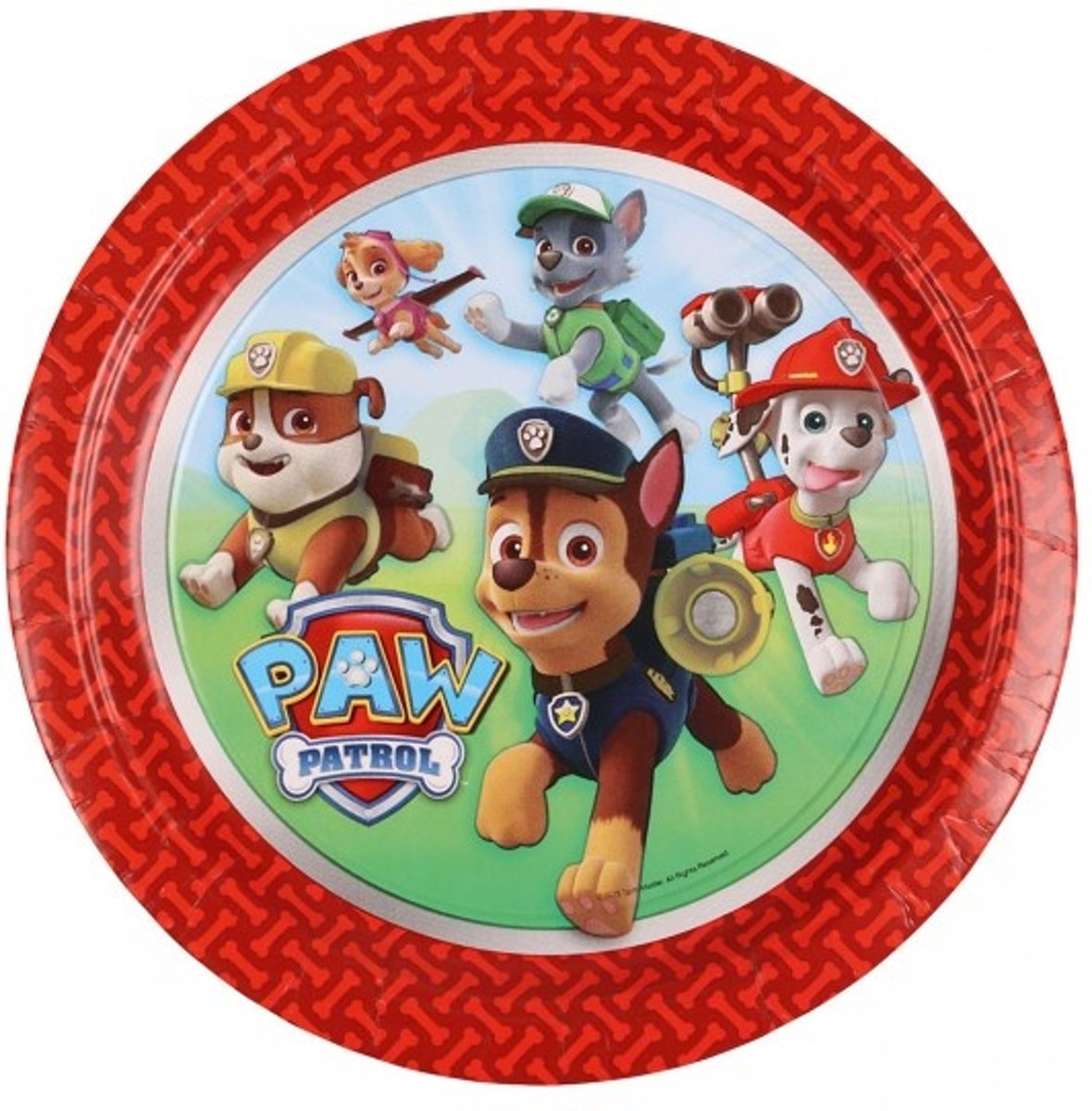 Nickelodeon Kartonnen Feestborden Paw Patrol 18 Cm 8 Stuks