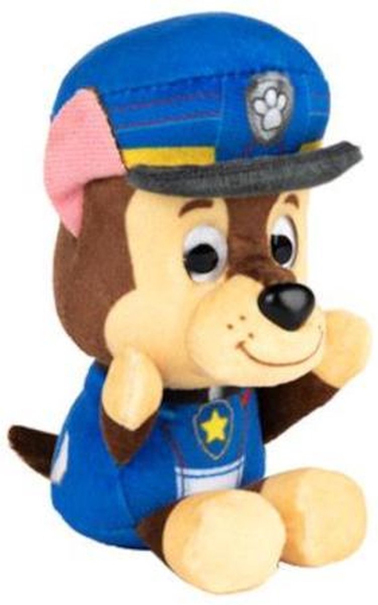 Nickelodeon Knuffel Paw Patrol Chase Junior 9 Cm Pluche Bruin