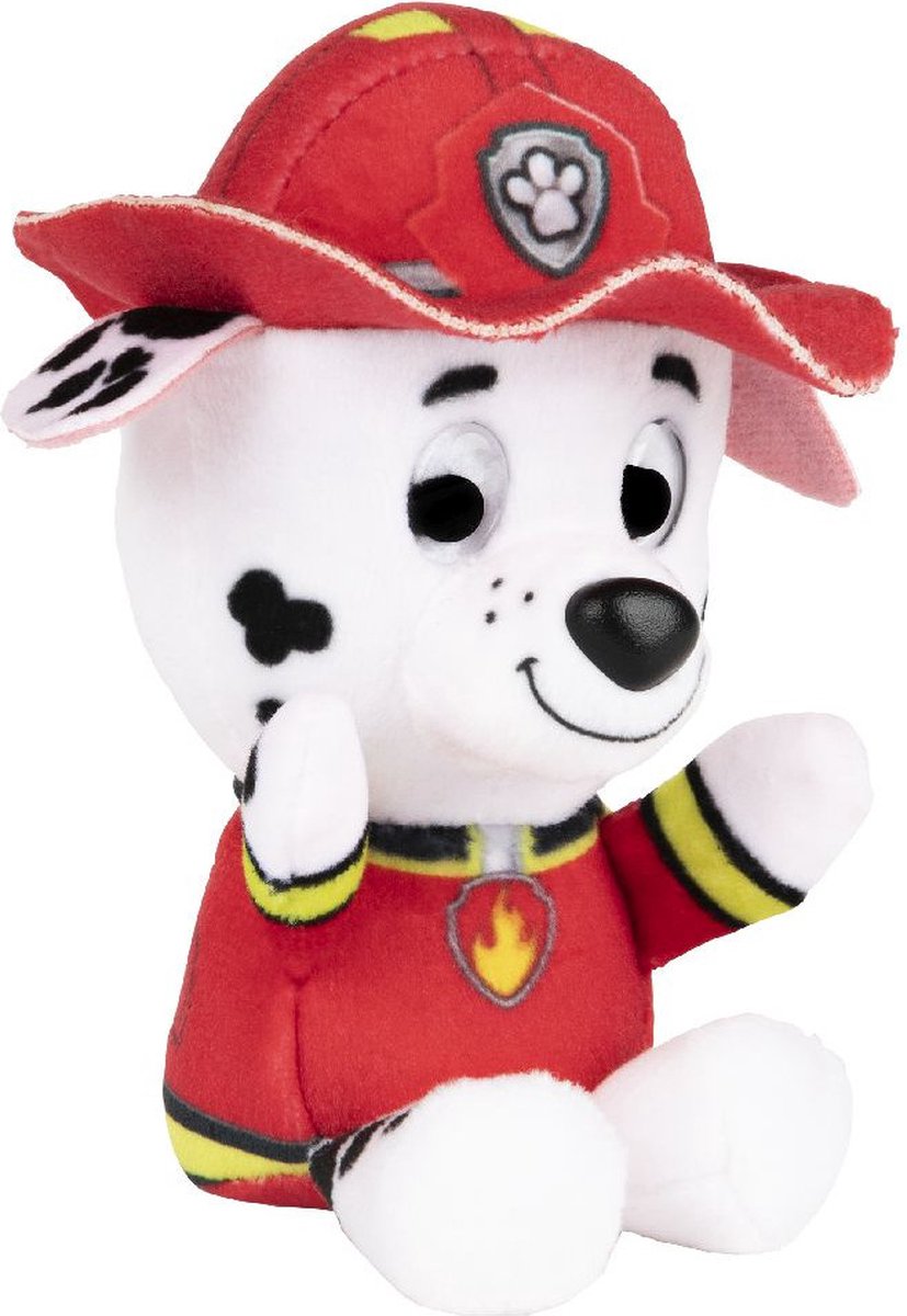 Nickelodeon Knuffel Paw Patrol Marshall Junior 15 Cm Pluche Wit