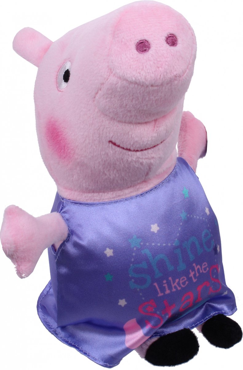 Nickelodeon Knuffel Peppa Pig Unicorn & Stars 20 Cm Pluche Paars