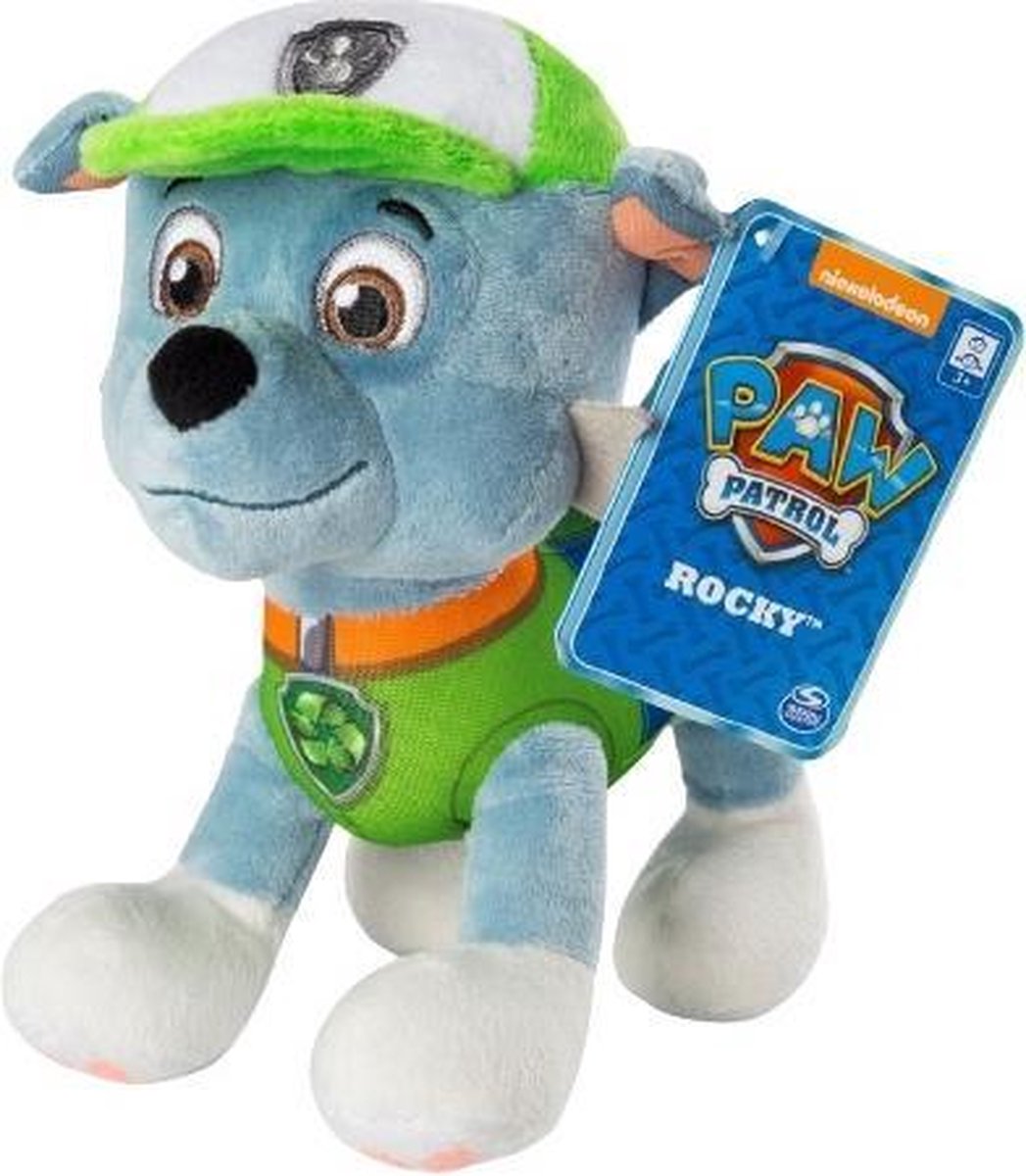 Nickelodeon Knuffel Rocky Paw Patrol Junior 20 Cm Groen/blauw