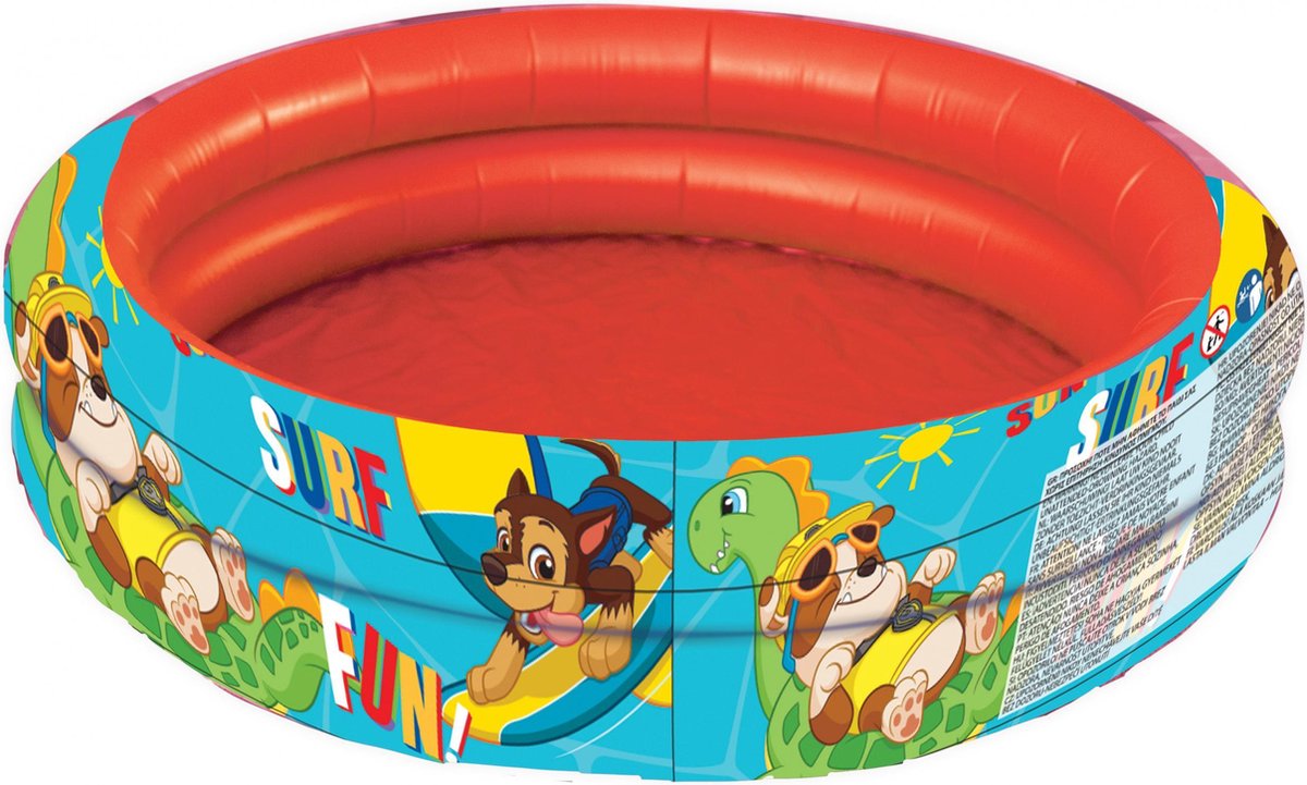 Nickelodeon Opblaaszwembad Paw Patrol Junior 100 X 30 Cm Rood