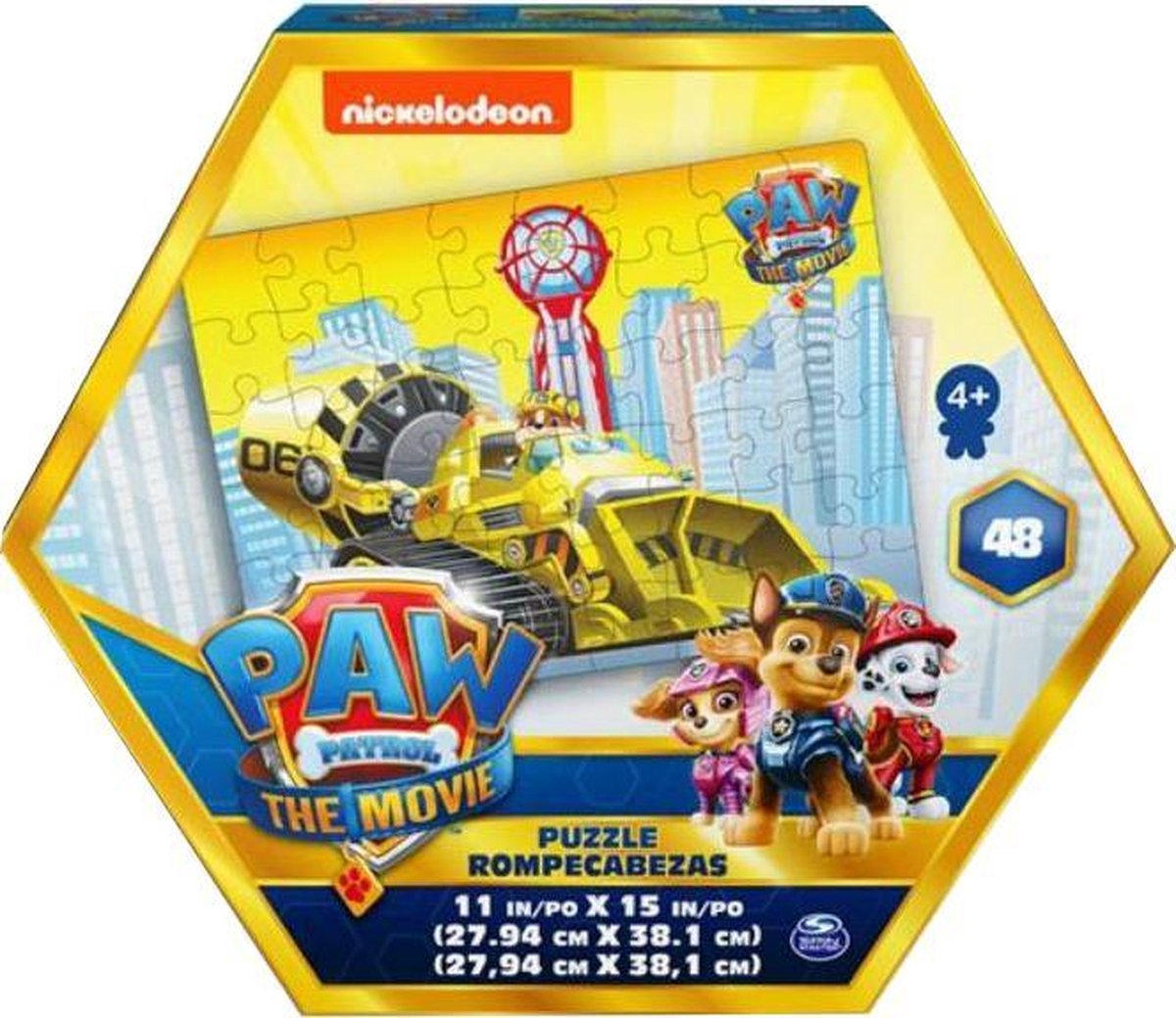 Nickelodeon Puzzel Paw Patrol Junior 28 X 38 Cm Geel 48-delig