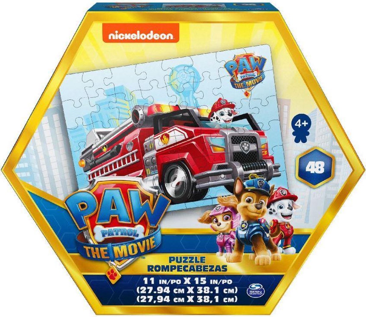 Nickelodeon Puzzel Paw Patrol Junior 28 X 38 Cm Rood 48-delig