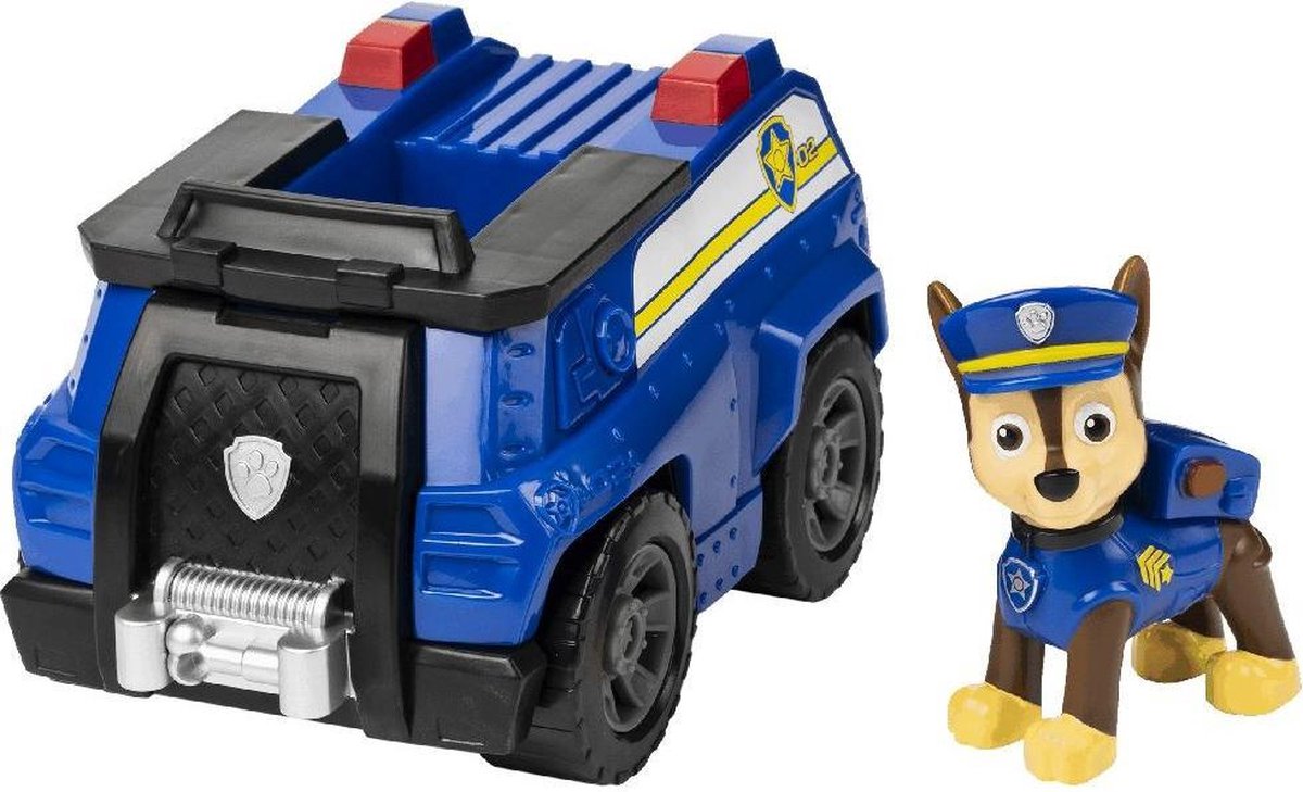 Nickelodeon Speelfiguur Chase Paw Patrol 12 Cm Blauw 2-delig