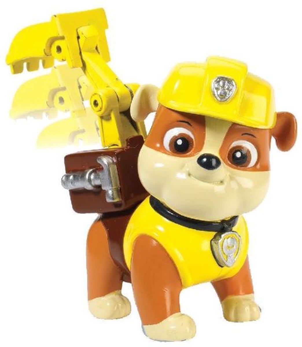 Nickelodeon Speelfiguur Paw Patrol Rubble Junior 19 Cm Geel