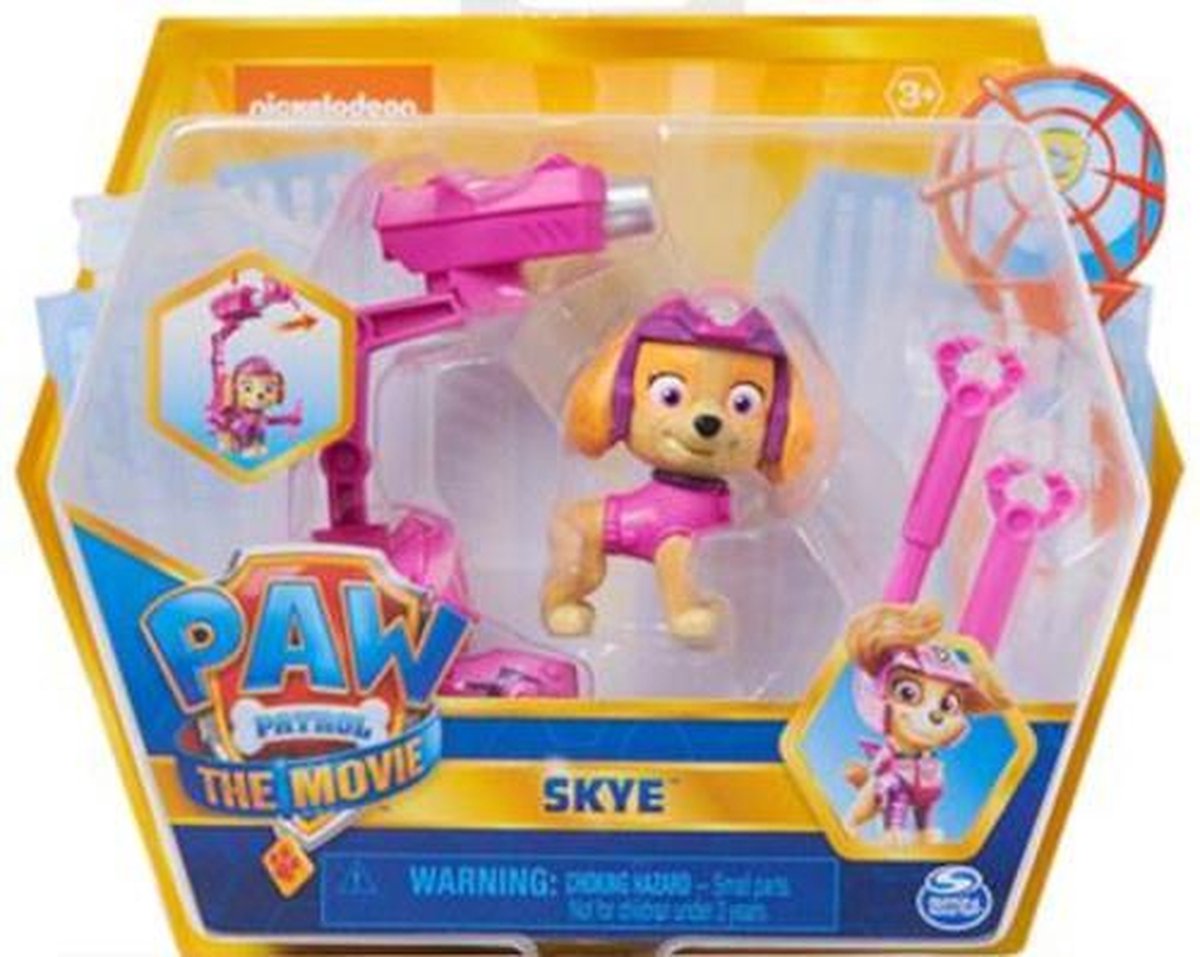 Nickelodeon Speelfiguur Paw Patrol Skye Junior Roze 4-delig