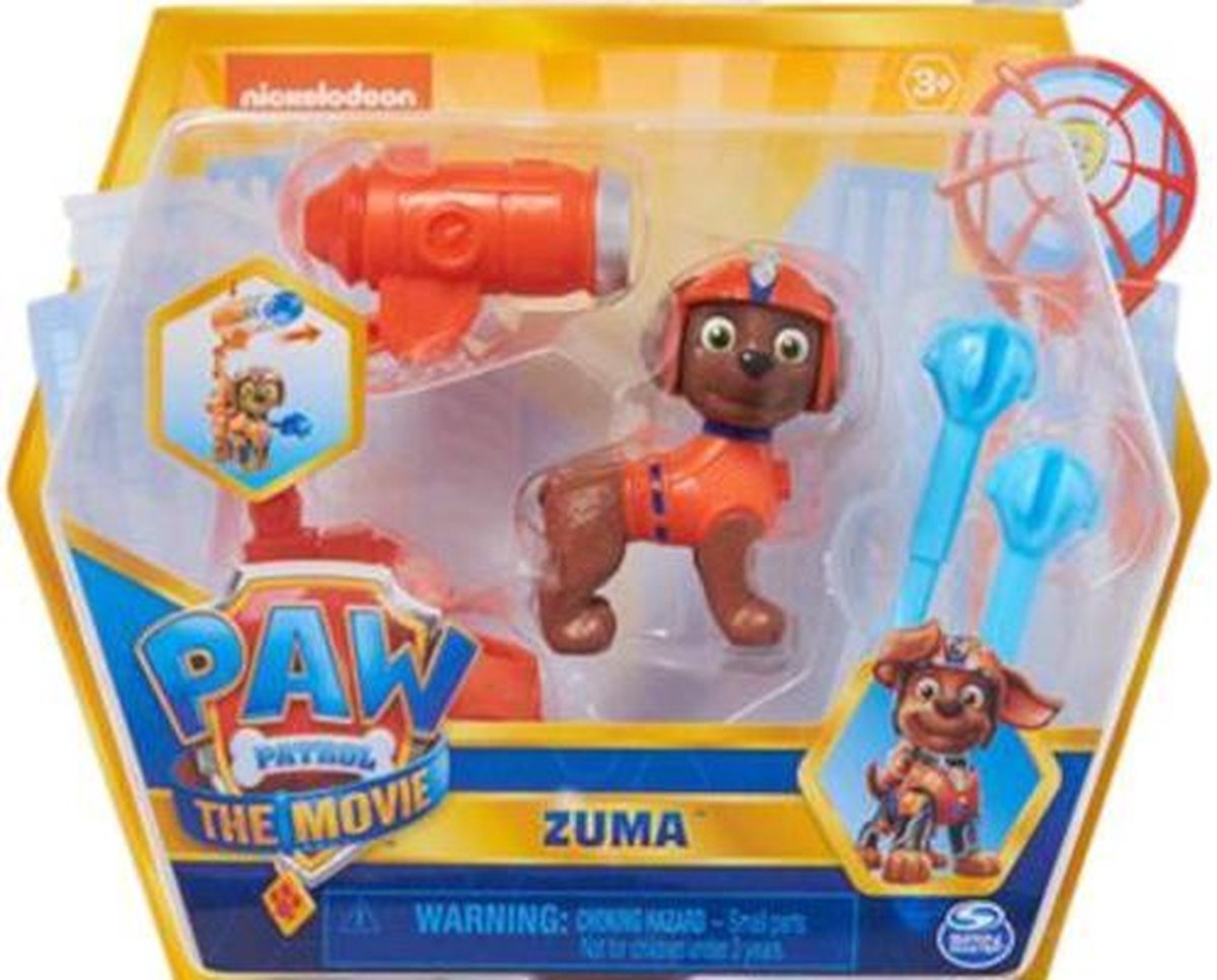 Nickelodeon Speelfiguur Paw Patrol Zuma Junior Oranje 4-delig