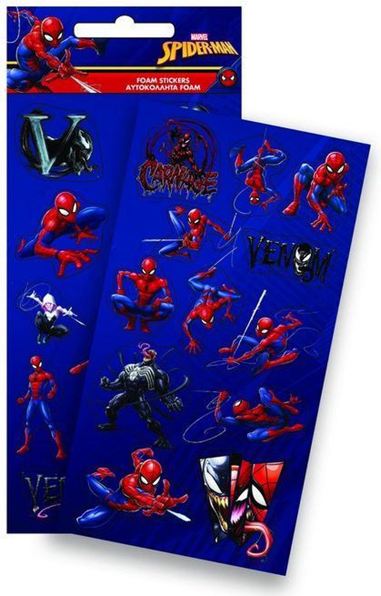 Nickelodeon Stickers Spiderman 10 X 21 Cm Jongens Foam