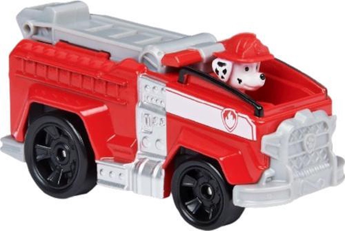 Nickelodeon Voertuig Paw Patrol Marshall Junior 1:55 Staal Rood