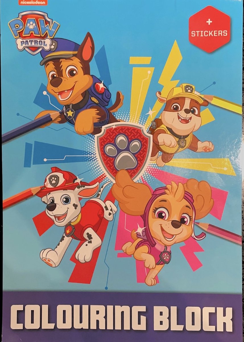 PAW Patrol Kleurboek met Stickers