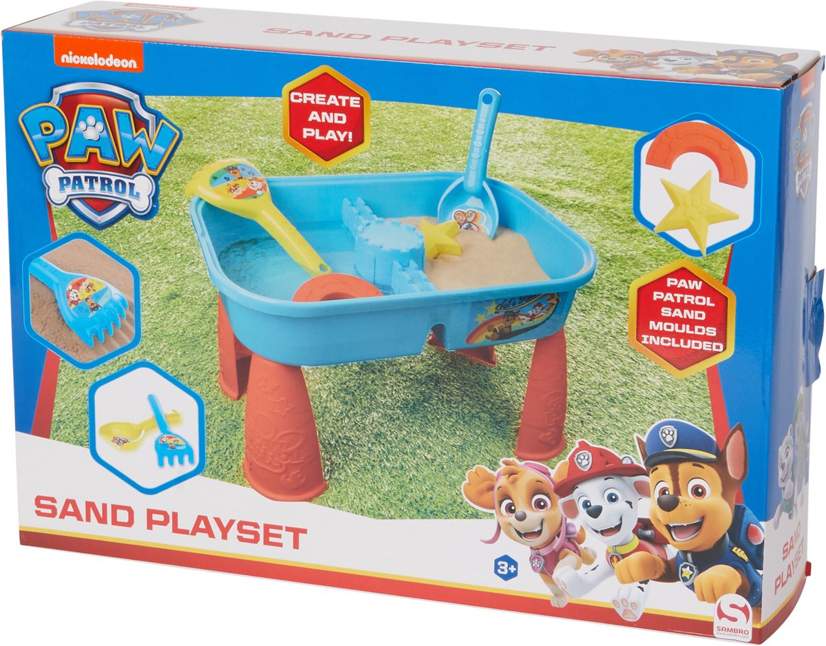 Paw Patrol zand- en watertafel