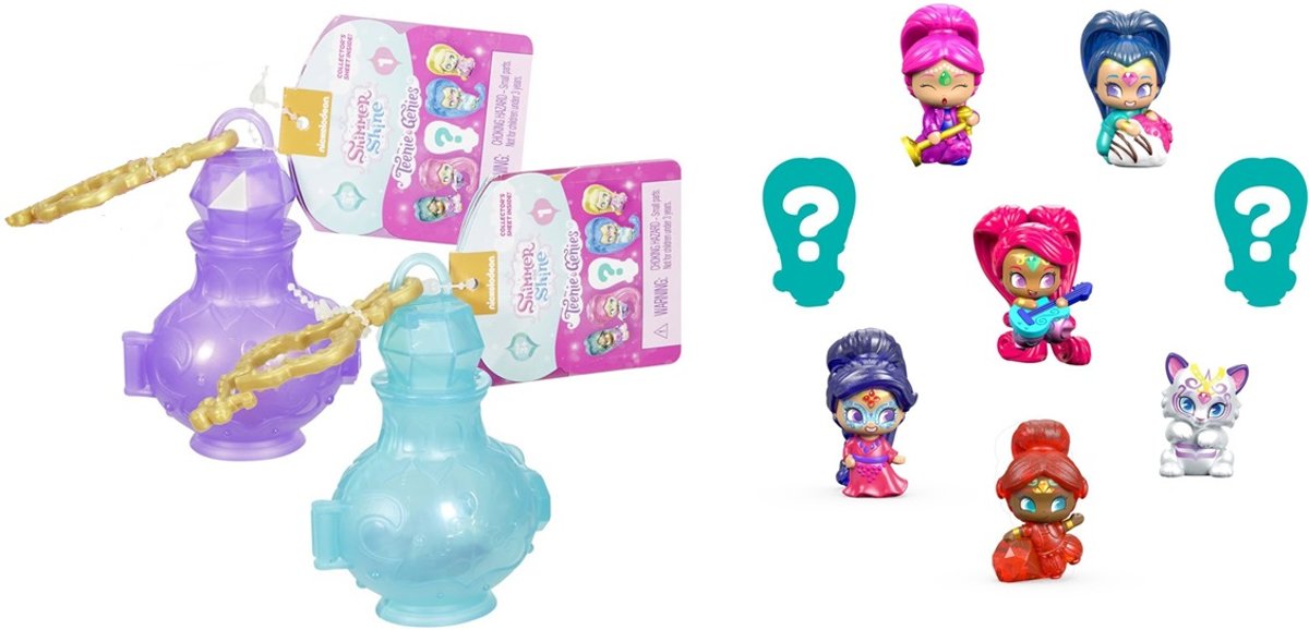 Shimmer & Shine Teenie Genies - 2 stuks - Surprise figuurtjes - 6 x 4 x 10 cm