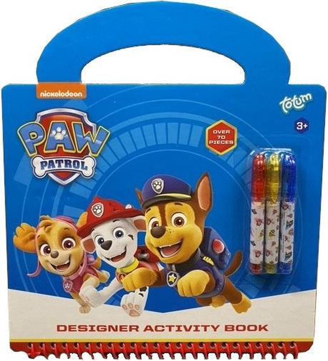 activiteitenboek Paw Patrol karton blauw 5-delig