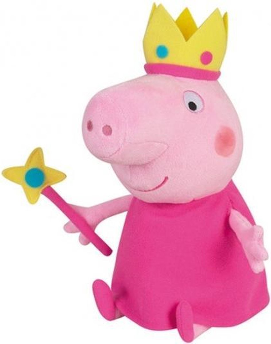 knuffel prinses Peppa Pig pluche rood 25 cm