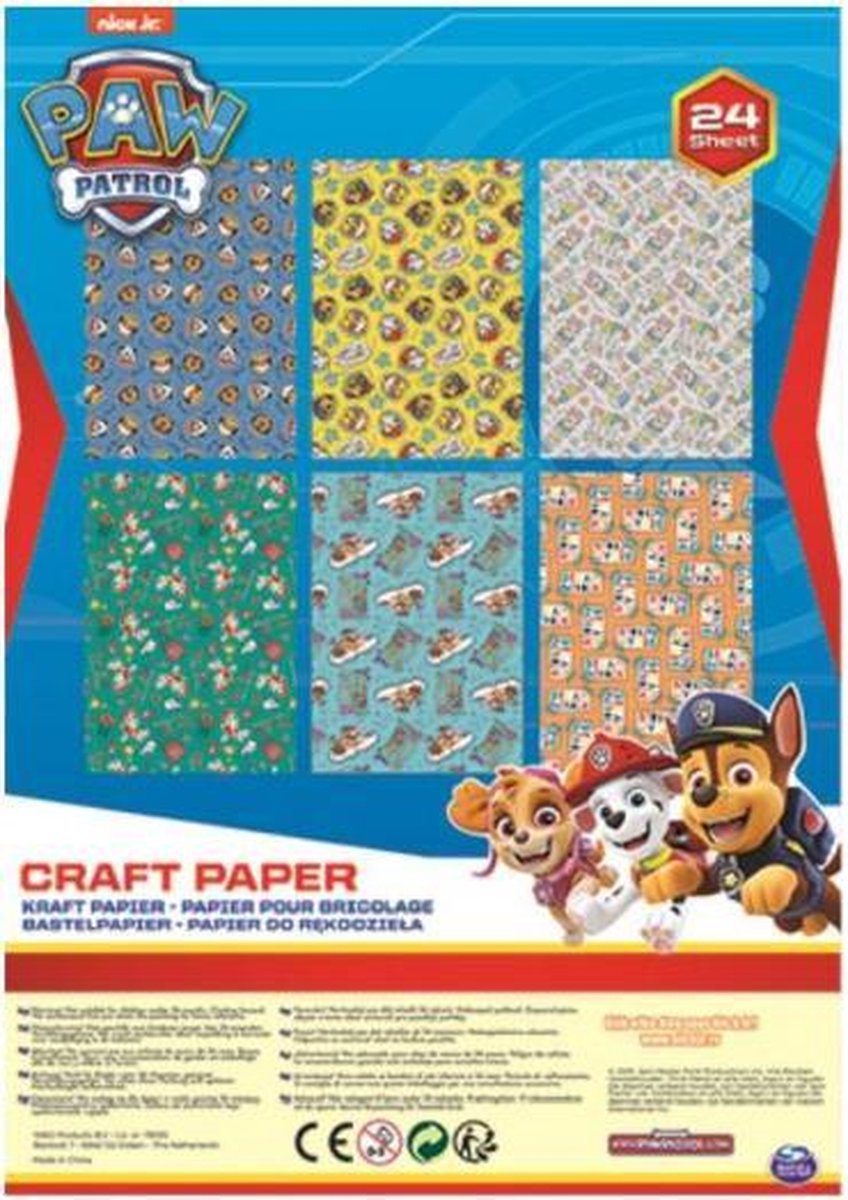 knutselset A4 Paw Patrol 21 x 29 cm papier 30 stuks