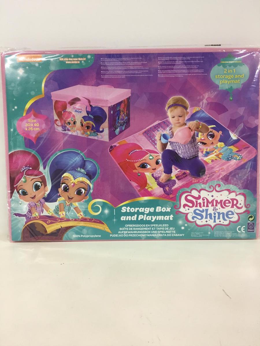 shimmer & shine speelmat en opbergdoos in 1