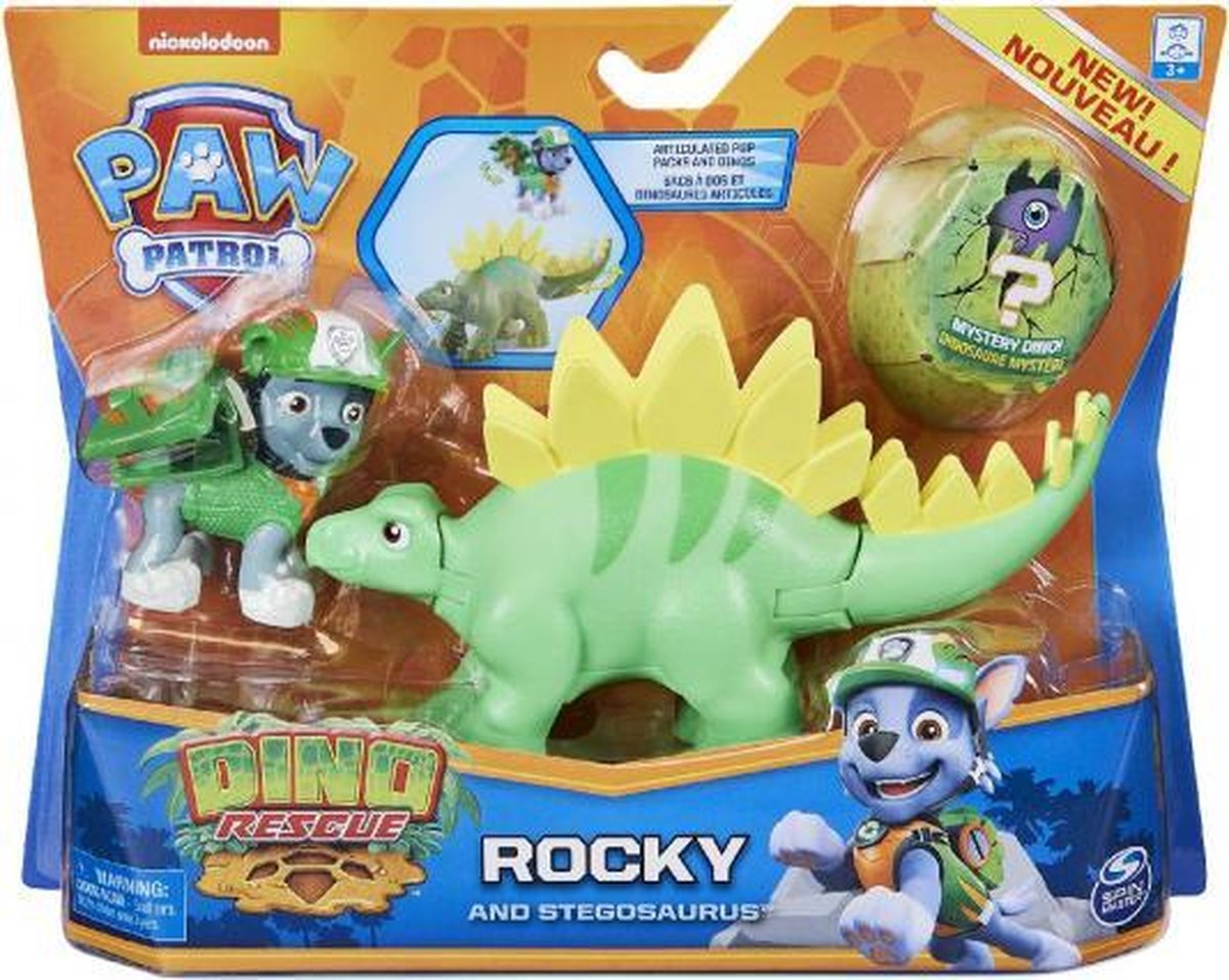 speelfiguur Paw Patrol Dino Rescue groen 3-delig